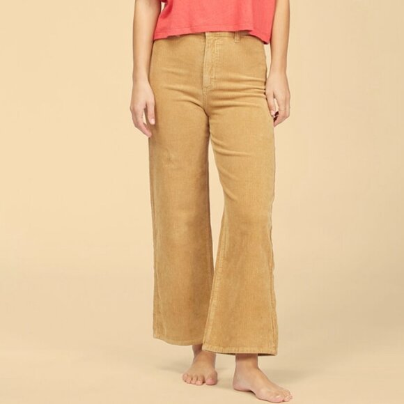 BILLABONG × Wrangler Size 28 The Retro Women Corduroy Pants in Antique Gold - Picture 9 of 9